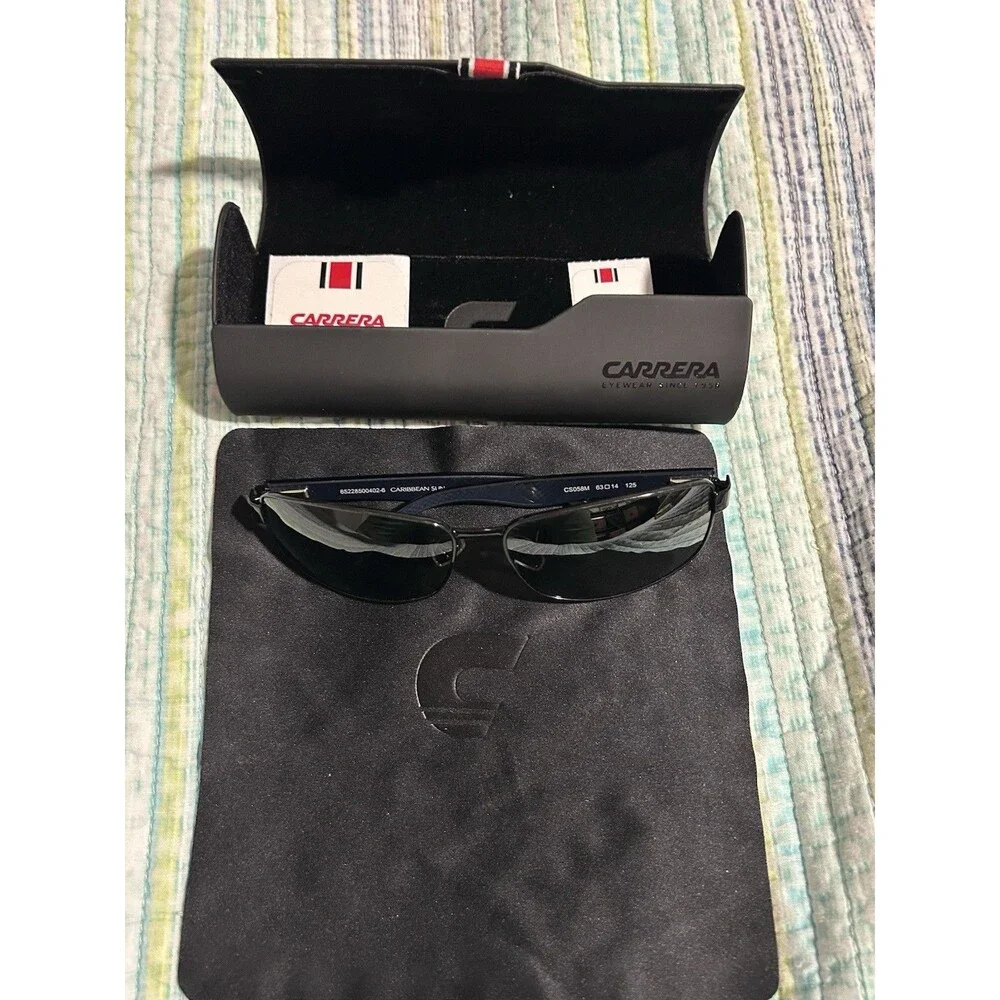 Caribbean Sun Sunglasses CS058M with Carerra Case & Stickers